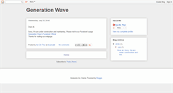 Desktop Screenshot of generationwave.org