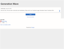 Tablet Screenshot of generationwave.org